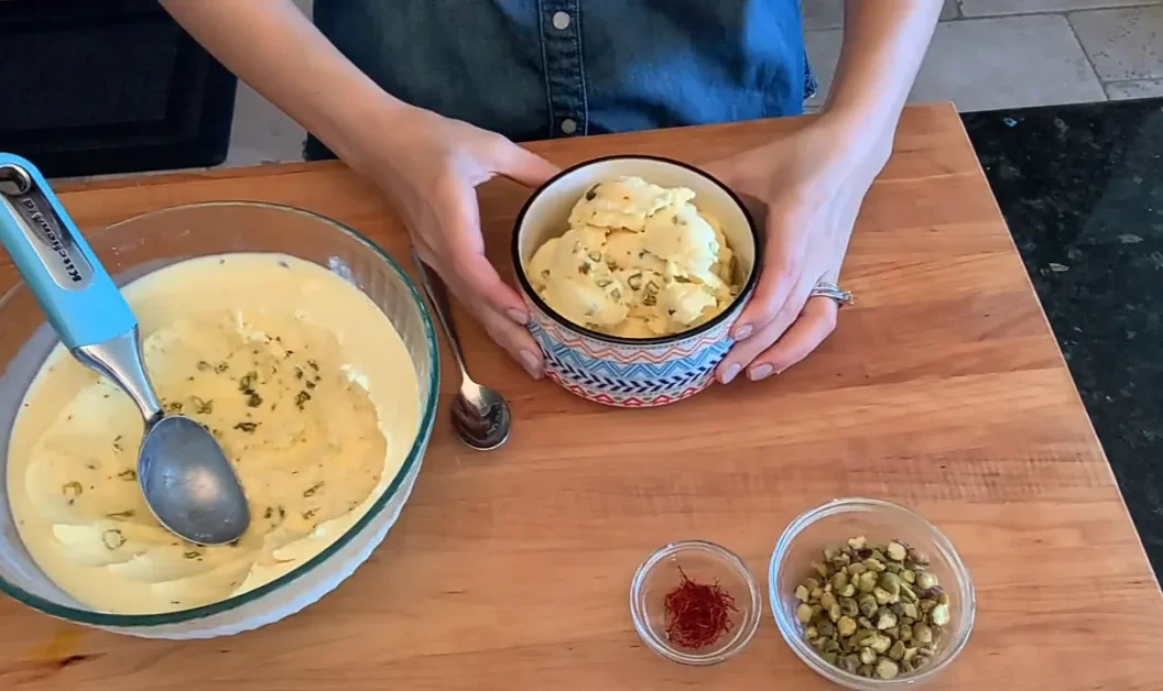 salt and straw pistachio saffron rose ice cream recipe